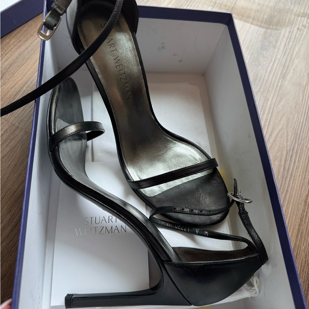 Stuart Weitzman Black Patent Leather Heels